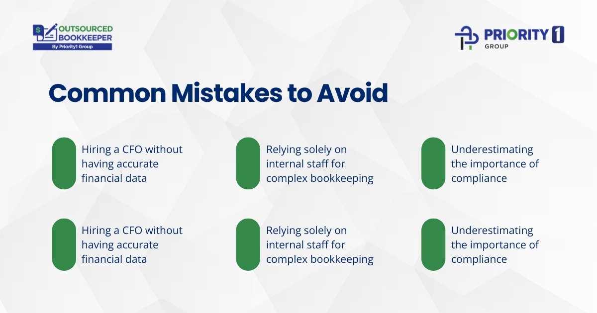 Fractional CFOs vs. Outsourced Bookkeepers: What’s the Difference? 2 Common Mistakes to Avoid